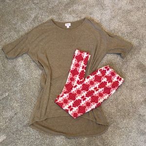 LulaRoe Outfit -Irma and Leggings